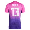 Maillot de Supporter Allemagne Muller 13 Extérieur Euro 2024 Pour Homme